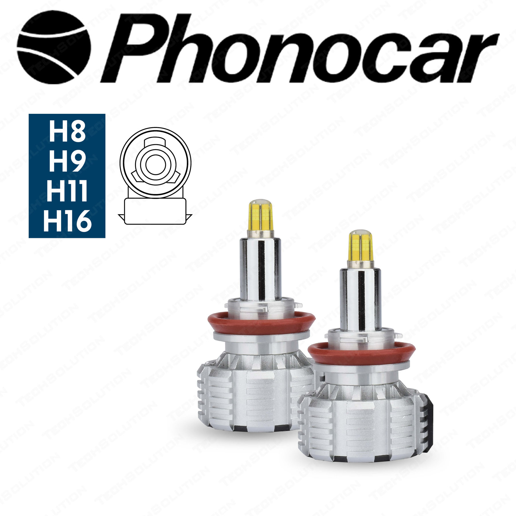 Phonocar 07543 Lampada Led H7 per fari Lenticolari - Tech Solution