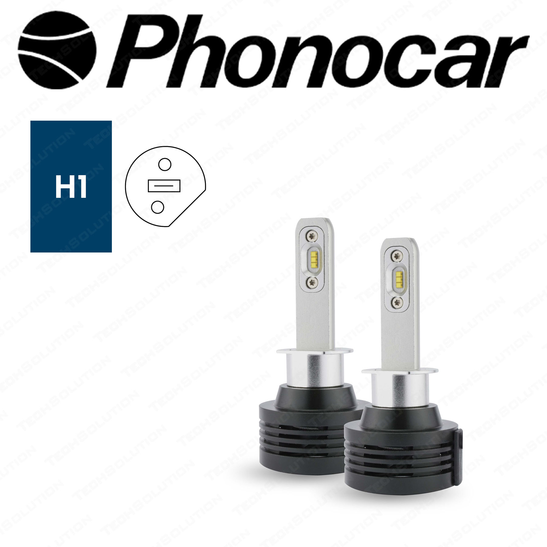 Phonocar 07521 Lampade Led H1 Compatte Master Plus 6000 K - Tech Solution