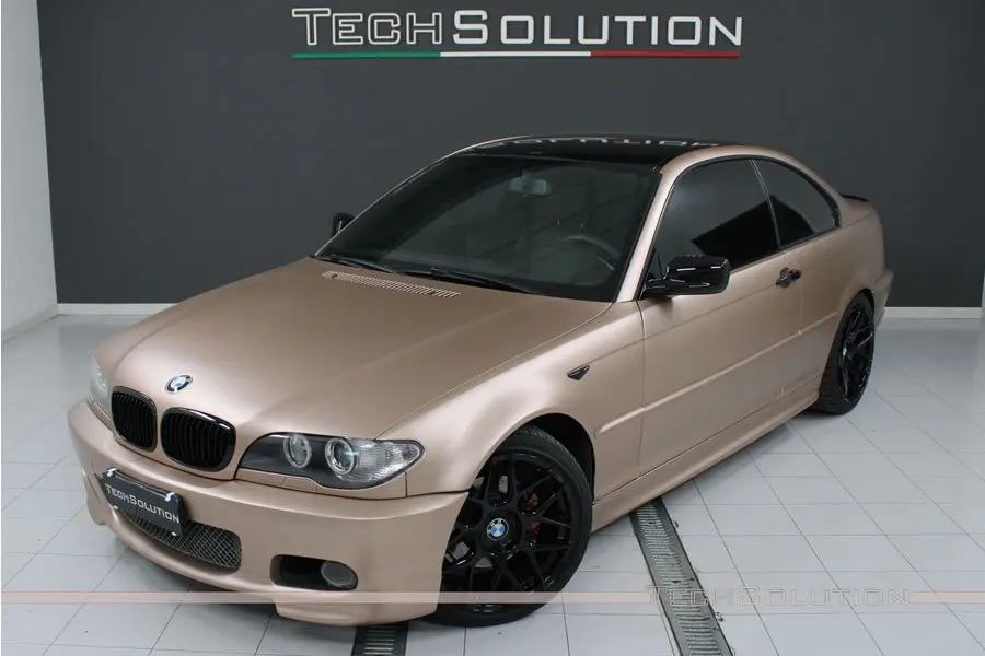 bmw-e46-msport-wrapping-rose-gold-nero-lucido-apa-frontale